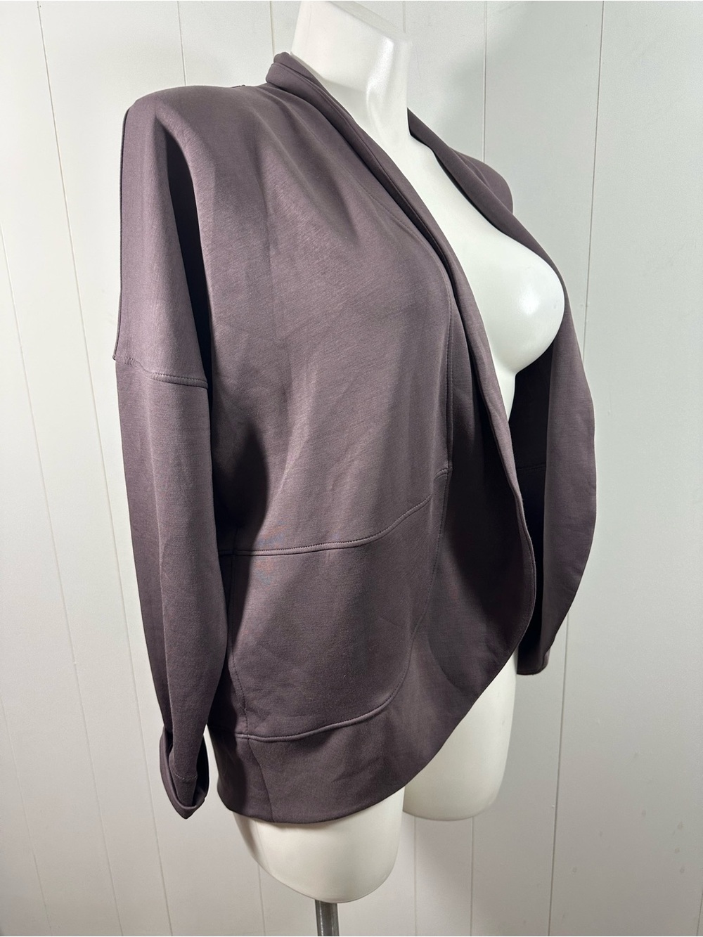 NWT Maurices Size Large Womens Open Front Cardigan Long Sleeve Brown - Picture 2 of 7